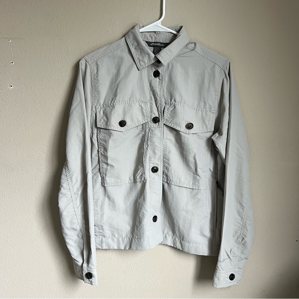 Eddie Bauer nylon windbreaker utility jacket